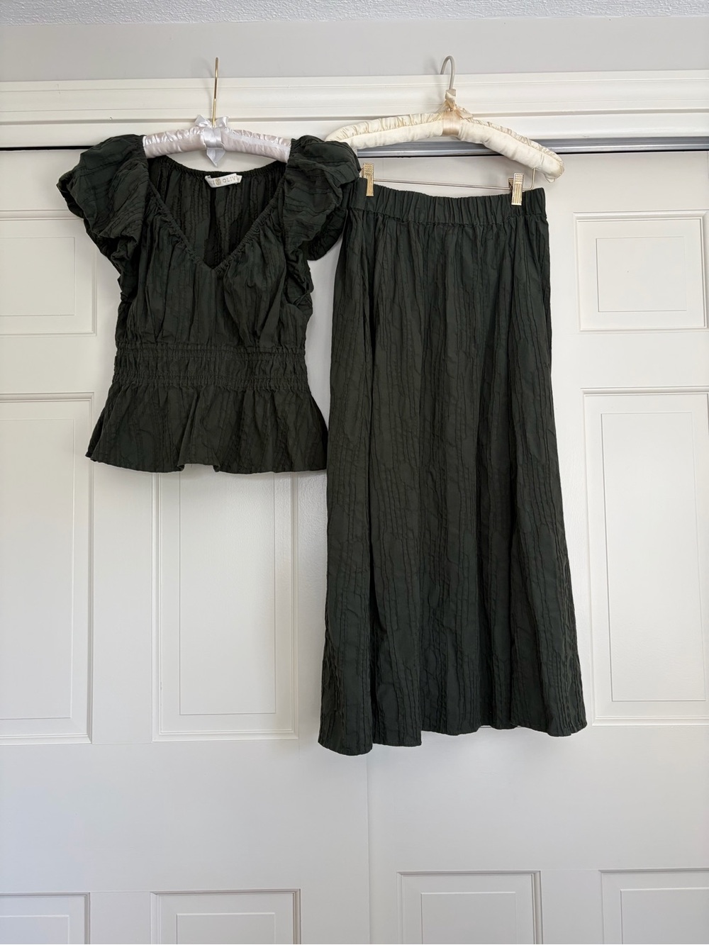 Marie Oliver skirt and blouse set